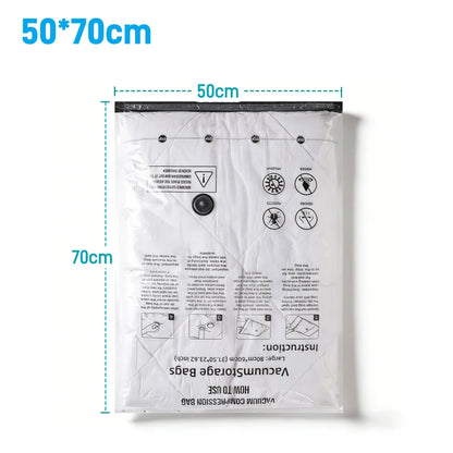 Vacuum Storage Organizer Bags,Travel Suitcases Essentials, Wardrobe Clothes Compression Packaging Sealing Bag Camping Equipment