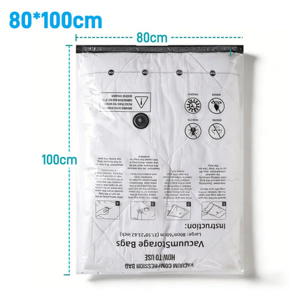 Vacuum Storage Organizer Bags,Travel Suitcases Essentials, Wardrobe Clothes Compression Packaging Sealing Bag Camping Equipment